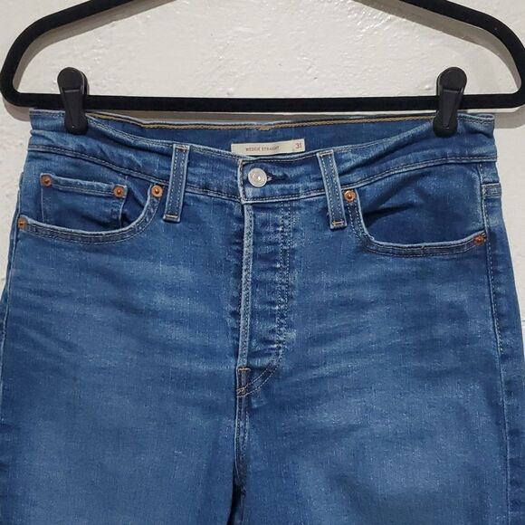 Levi's Wedgie Straight Jeans Size 31 - Picture 3 of 9